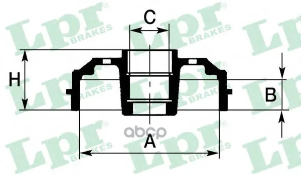 Барабан Тормозной Renault Logan/Clio/Megane(D=203mm) Lpr 7d0388 Lpr арт. 7D0388