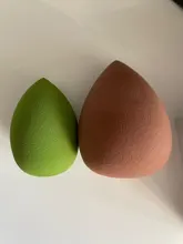 Puff cosmético en polvo para mujer, base de maquillaje esponja, belleza para maquillaje, herramientas y accesorios, forma de gota de agua, 1 ud.