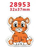 30 шт мультяшный персонаж плоское украшение из смолы PR 28412 - Цвет: 28953