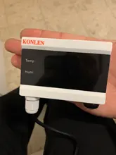 KONLEN-Detector de temperatura y humedad para el hogar, sensor con termómetro e higrómetro con pantalla digital y alarma, dispositivo wifi compatible con Tuya Smart y con aplicación para Android