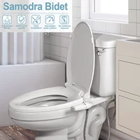 SAMODRA ขวา/ซ้าย Toitet Bidet Sprayer Non-Electric Dual หัวฉีด Bidet ห้องน้ําที่นั่งสุขอนามัยฝักบัวสําหรับอุปกรณ์ห้องน้ํา 6