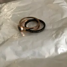 JeeMango-anillos de boda con números romanos para mujer, joyas de acero inoxidable de titanio y oro rosa, joyería JR19060