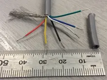 Shielded-Wire Signal-Cable Headphone Copper-Control-Line 32-30 UL 28-26 20-Awg-Channel