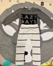 Conjunto de ropa de algodón para recién nacido, camiseta de manga corta con estampado de letras, pantalones informales, trajes para niños pequeños