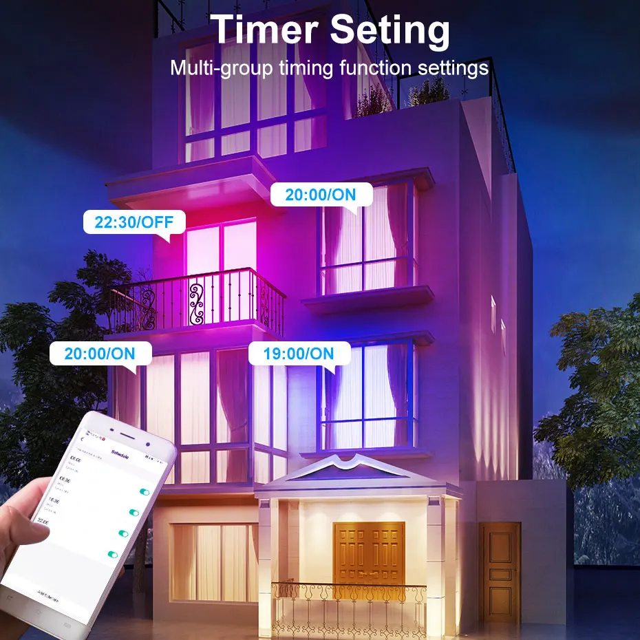 Фото Умсветодиодный Светодиодная лампа Zigbee 18 Вт E27 B22 RGB + WW + CW Tuya, приглушаемая лампа с Wi-Fi, голосовым управлением, совместима с Alexa, для домашнего декора №5