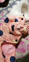 Dog Overalls Clothing Puppy Winter Coat Hoodie Pet-Dog Cotton Thicken Dot for Small Big-Polka-Dot