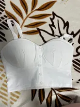 Crop-Top Camisole Back-Elastic Sexy Plus-Size Summer Woman Sleeveless Button Gkfnmt 3XL