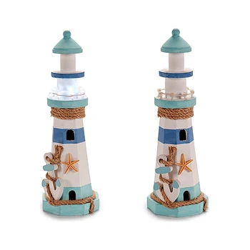 

Decorative Figure Gift Decor Wood (11 x 34 x 11 cm) LED Lights