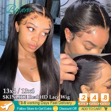 

13x6 HD Lace Frontal Wigs Straight Lace Front Human Hair Wigs Invisible HD Lace Pre Plucked 5x5 HD Lace Closure Wigs for Women