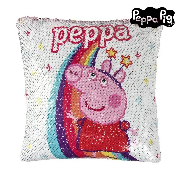 Волшебная расшитая блестками Подушка русалки Peppa Pig 74492 розовый