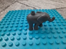 Edificio grande bloques animales ensamblar accesorios Compatible con ladrillos zoológico conjuntos de la creatividad DIY juguetes para niños de regalo