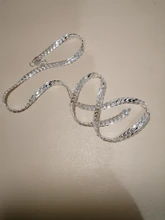 DOTEFFIL-collar de plata de ley 925 para mujer y hombre, cadena de 6mm con laterales completos de 18/20/24 pulgadas, joyería de compromiso de boda a la moda