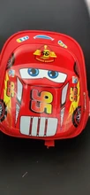 Disney coche chico de dibujos animados bolsa para la escuela de los niños kindergarten mochila niños niñas de almacenamiento de viaje bolso
