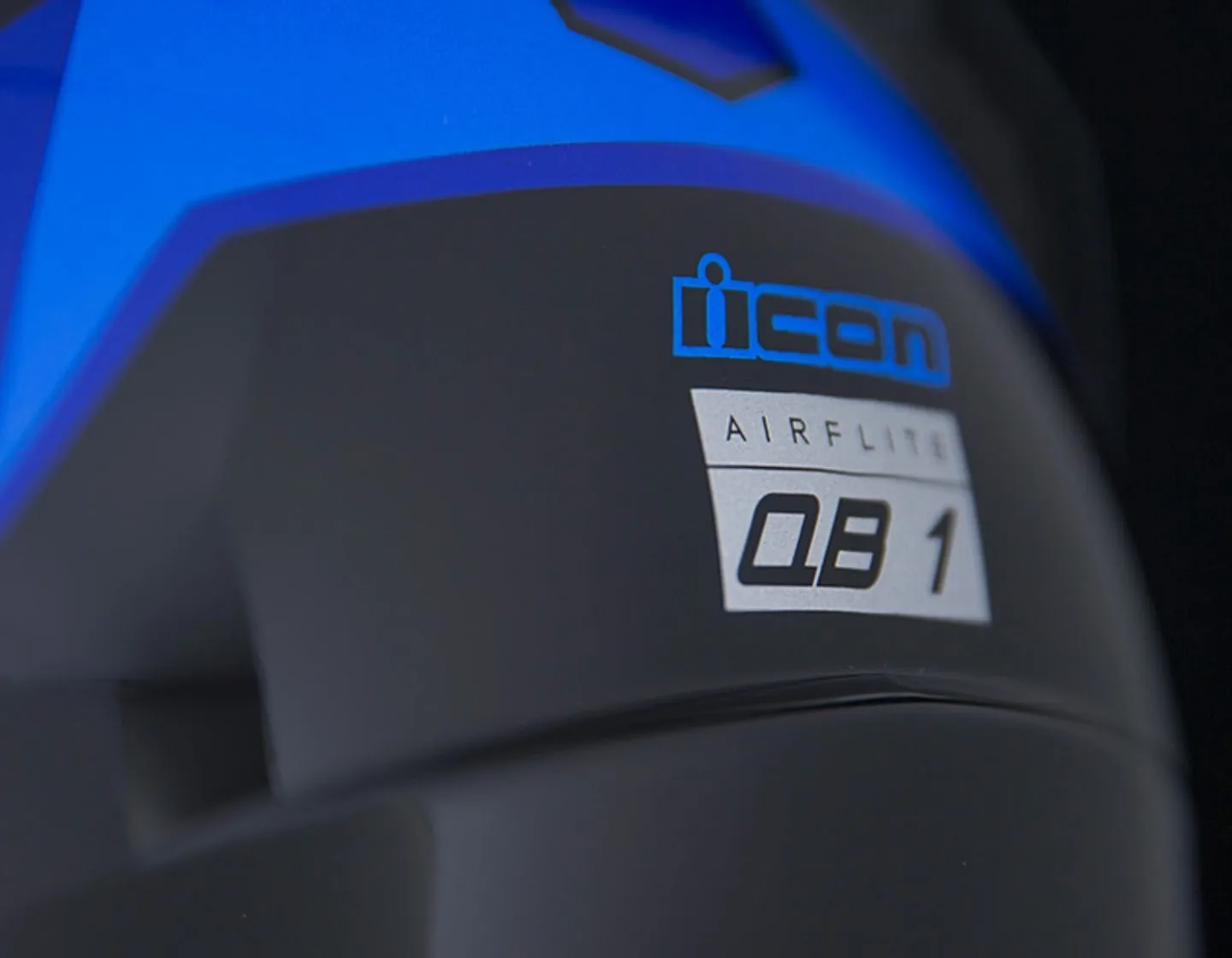 Icon Airflite QB1 синий мотошлем(цвет: синие, размер: m
