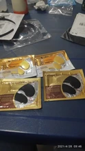 Ameizii-mascarilla de colágeno dorado de 24k para los ojos, Máscaras faciales de colágeno para eliminar las ojeras, parches hidratantes para el cuidado de los ojos de la piel, almohadillas de Gel antiedad