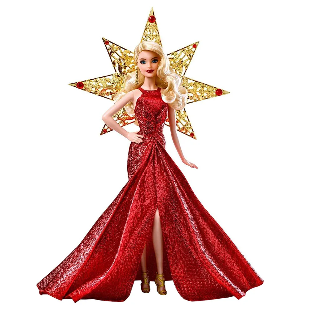 Кукла Barbie Holiday Блондинка - Цвет: Красный