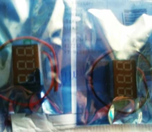 Mini Módulo de pantalla LED Digital, bricolaje, rojo y azul, voltímetro de DC2.5V-32V DC0-100V, medidor de contador de voltaje, Panel para motocicleta y coche