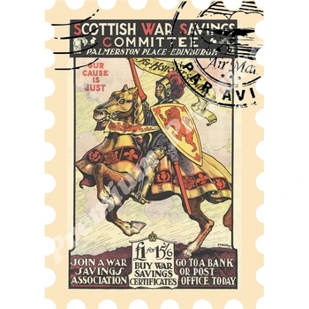 

Scotland souvenir magnet vintage tourist poster