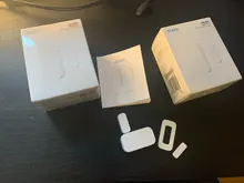 Aqara Smart Mini Sensor de ventana de puerta inalámbrica Zigbee Conexión de sensores inteligentes de puerta trabajo con Mi aplicación para hogares para Android IOS MCCGQ11LM