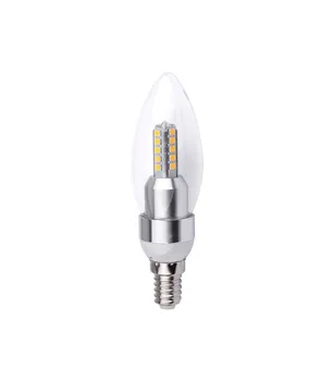 

Bulb candle PETRINA 4W silver finish