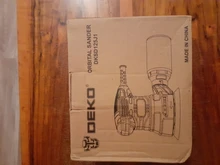 DEKO-LIJADORA ORBITAL Random DKSD125J1, 350W, con escape de polvo y depósito de polvo híbrido