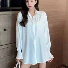 Camiseta blanca con chaleco y Chaleco de punto para mujer, blusa de estilo occidental de dos piezas, modelos de otoño e invierno, producto coreano nuevo