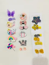 5 unids/set lindo bebé Clips de pelo brillo corona de lazo con pasador tela bebé princesa horquillas recién nacido bebé accesorios para el pelo