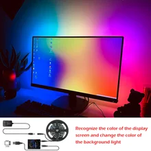 

Computer Dream Display Background Light with Tracking Computer Monitor Changing the Same Color Smart WS2812B Ambilamp
