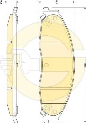 Колодки тормозные CADILLAC CTS 2.6-3.2 02-/STS 4.6 05- передние
