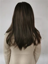 EASIHAIR-Peluca de BoBo marrón oscuro con flequillo, sintética, ondulada, de capa media, para mujeres negras, Cosplay, fiesta, resistente al calor, Natural