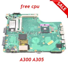 Материнская плата NOKOTION V000125810 V000126450 для ноутбука Toshiba Satellite A300 A305, материнская плата GM45 DDR2 с графическим слотом