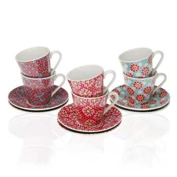 

Piece Coffee Cup Set Rozanne Porcelain (6 Pieces)