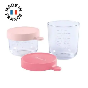

BEABA Set of 2 cups 150ml and 250ml-Pink