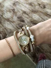 Reloj de pulsera para mujer, de cuarzo, redondo, analógico, informal