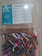 100 unids/caja AZDENT Dental Nylon pulido cuenco para brochas/forma plana Tipo de Cierre (RA) de uso individual