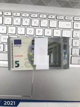 Super mismo billete tamaño Real 100 Uds 10/20/50/100/200/500 Euro Dólar inglés esterlina Clip joyería de la boda no es dinero Real