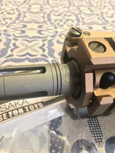Socom Flash hider de 14MM, rosca CCW de Metal y acero SUREFIRE 3P, dispositivo de bozal sin función para juguete, Bola de Gel, bláster AEG Airsoft