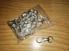 20 piezas de broche de pinza giratoria para llaveros, broche de pinza giratoria de oro, plata y bronce, llavero, accesorios de anillo de tecla dividida, cierres para fabricación de llaveros de 32mm