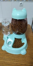 Automatic Feeder Bowl Food-Feeding-Container-Supplies 528ml-Bottle Drinking-Water Kitten