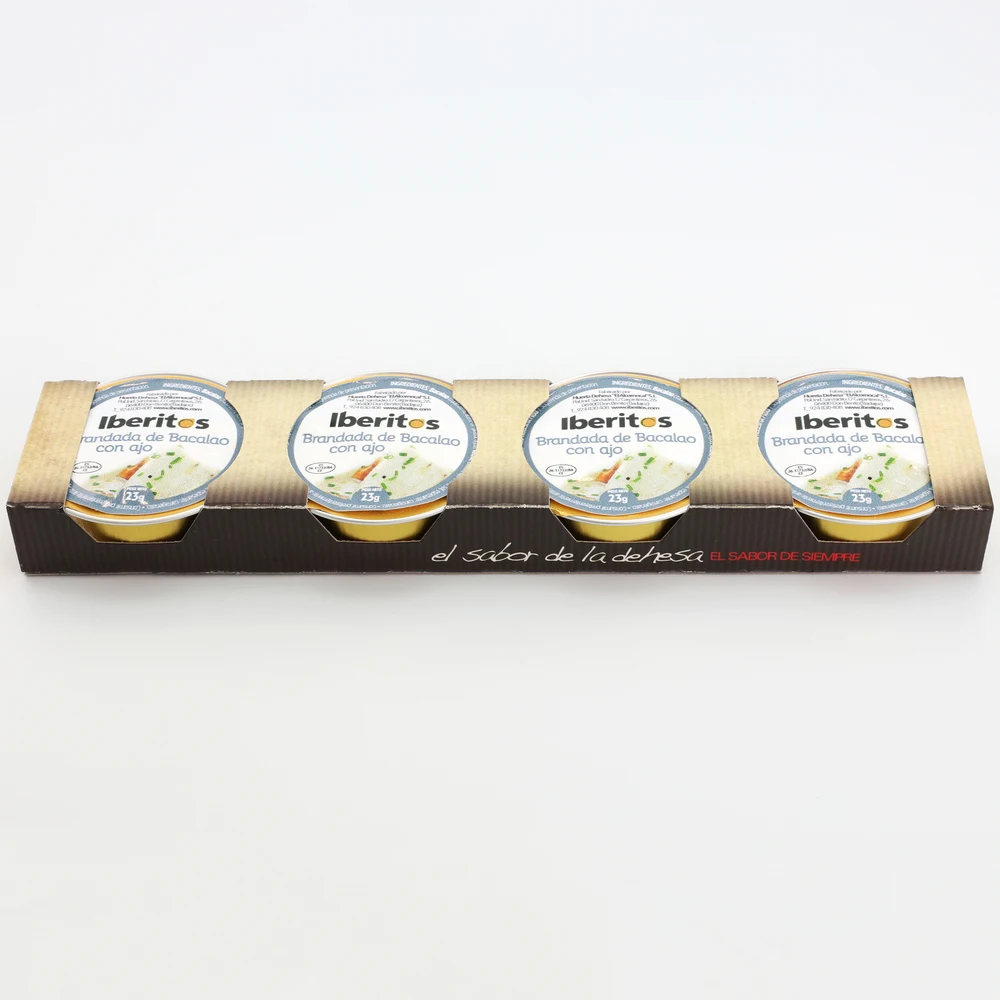 IBERITOS - PACKs 4x25g Brandada cod-4 monodose Brandada's cod afbeelding