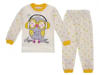 

SuperMini Girl With Owl Pajamas Set