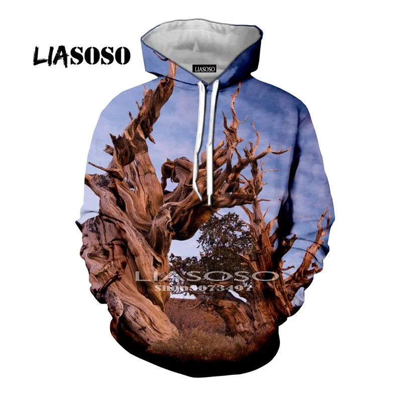 LIASOSO, модные толстовки, шапка, пальто, животное, аниме, толстовка, 3D принт, для мужчин, дерево, новинка, wo, для мужчин, забавные, зеленые и серые, охота, хип-хоп толстовки