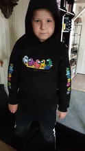 Sudadera con capucha de manga larga para niños y niñas, ropa con estampado de videojuego divertido, de algodón, para adolescentes y niños