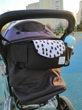 Organizador de cochecito de bebé taza bolso de cochecito bebé coche carro bolsa de gran capacidad de viaje accesorios de cochecito de bebé