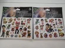 Juguetes De Tatuajes de la patrulla canina para niños, pegatinas de papel de tatuaje, pasta impermeable para fiesta, regalo de cumpleaños