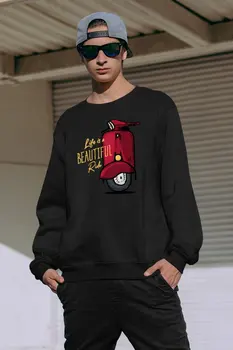 

Angemiel Wear Never Mind Male Black Sweatshirt