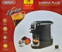 HiBREW-Cafetera expreso 4 en 1 para uso en el hogar, máquina de café 4 en 1 de 19bar con cápsula múltiple Dolce Milk y Nexpresso, ESEpod, cápsula de café molido H2