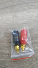 1 par (negro + rojo) de terminales Rojo Negro amplificador de conector Terminal de encuadernación conector tipo Banana para altavoz Jack adaptador de enchufe