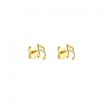 

Women earrings with musical notes Gold Yellow 803321732651