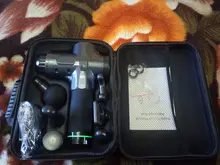 Pistola de masaje recargable con pantalla LCD, masajeador muscular de percusión de tejido profundo para alivio del dolor, masajeador corporal eléctrico de mano, nueva